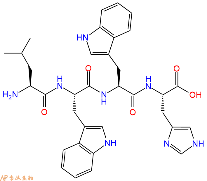 专肽生物产品H2N-Leu-Trp-Trp-His-OH