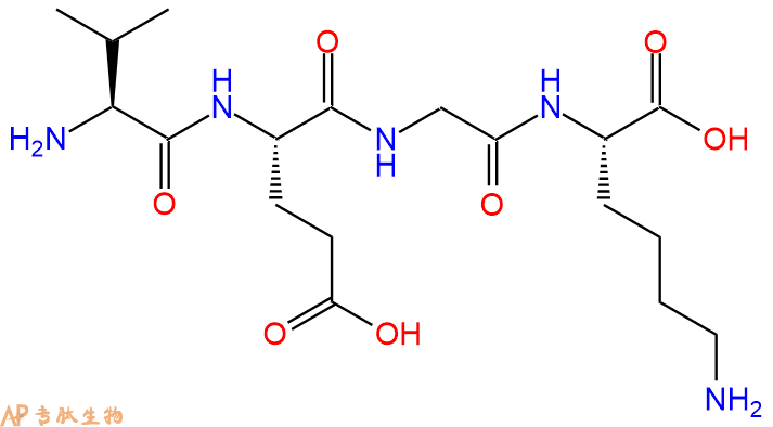 专肽生物产品H2N-Val-Glu-Gly-Lys-OH