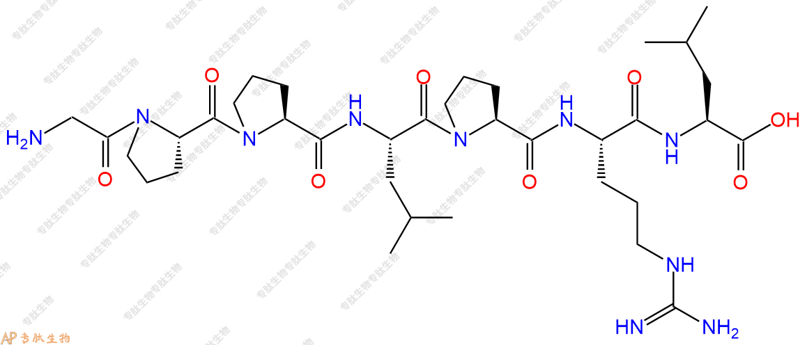 专肽生物产品H2N-Gly-Pro-Pro-Leu-Pro-Arg-Leu-OH