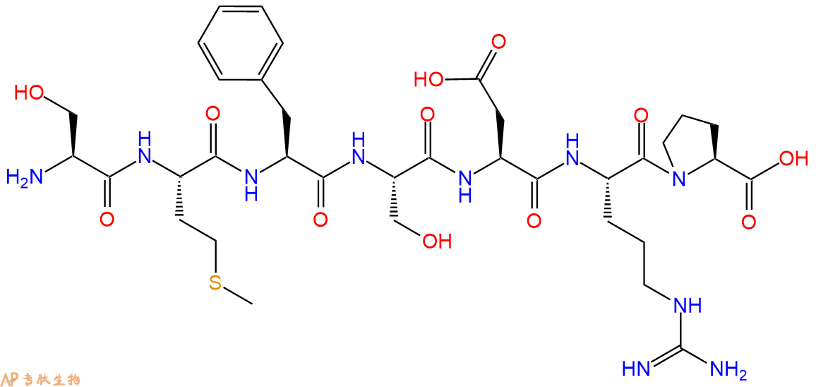 专肽生物产品H2N-Ser-Met-Phe-Ser-Asp-Arg-Pro-OH