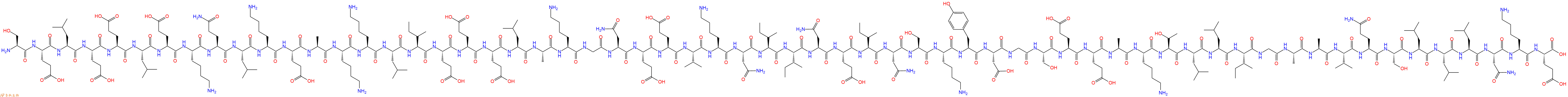 专肽生物产品H2N-Ser-Glu-Leu-Glu-Glu-Leu-Glu-Lys-Gln-Leu-Lys-Glu-Ala-Lys-Lys-Leu-Ile-Glu-Glu-Glu-Leu-Ala-Lys-Gly-Asn-Glu-Glu-Val-Lys-Asn-Ile-Ile-Asn-Glu-Ile-Asn-Ser-Lys-Tyr-Asp-Gly-Ser-Glu-Glu-Ala-Lys-Thr-Leu-Leu-Ile-Gly-Ala-Ala-Val-Gln-Ser-Leu-Leu-Leu-Asn-Lys-Glu-OH