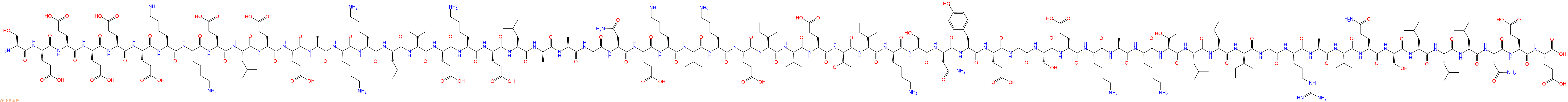 专肽生物产品H2N-Ser-Glu-Glu-Glu-Glu-Glu-Lys-Lys-Glu-Leu-Glu-Glu-Ala-Lys-Lys-Leu-Ile-Glu-Lys-Glu-Leu-Ala-Ala-Gly-Asn-Glu-Lys-Val-Lys-Glu-Ile-Ile-Glu-Thr-Ile-Lys-Ser-Asn-Tyr-Glu-Gly-Ser-Glu-Lys-Ala-Lys-Thr-Leu-Leu-Ile-Gly-Arg-Ala-Val-Gln-Ser-Leu-Leu-Leu-Asn-Glu-Glu-OH