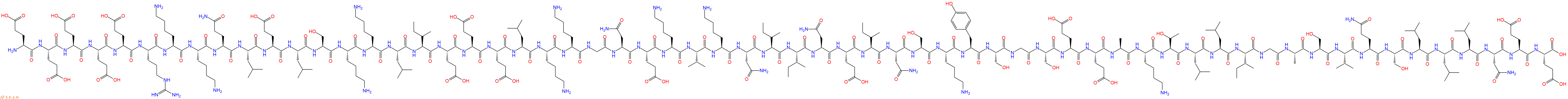 专肽生物产品H2N-Glu-Glu-Glu-Glu-Glu-Arg-Lys-Lys-Gln-Leu-Glu-Leu-Ser-Lys-Lys-Leu-Ile-Glu-Glu-Glu-Leu-Lys-Lys-Gly-Asn-Glu-Lys-Val-Lys-Asn-Ile-Ile-Asn-Glu-Ile-Asn-Ser-Lys-Tyr-Ser-Gly-Ser-Glu-Glu-Ala-Lys-Thr-Leu-Leu-Ile-Gly-Ala-Ser-Val-Gln-Ser-Leu-Leu-Leu-Asn-Glu-Glu-OH