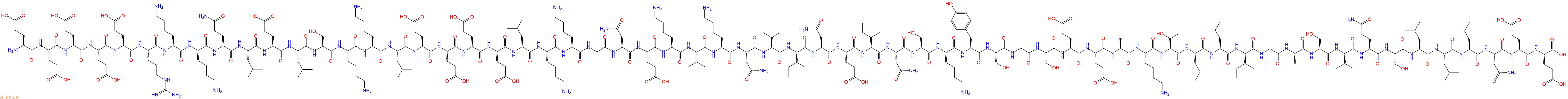 专肽生物产品H2N-Glu-Glu-Glu-Glu-Glu-Arg-Lys-Lys-Gln-Leu-Glu-Leu-Ser-Lys-Lys-Leu-Glu-Glu-Glu-Glu-Leu-Lys-Lys-Gly-Asn-Glu-Lys-Val-Lys-Asn-Ile-Ile-Asn-Glu-Ile-Asn-Ser-Lys-Tyr-Ser-Gly-Ser-Glu-Glu-Ala-Lys-Thr-Leu-Leu-Ile-Gly-Ala-Ser-Val-Gln-Ser-Leu-Leu-Leu-Asn-Glu-Glu-OH