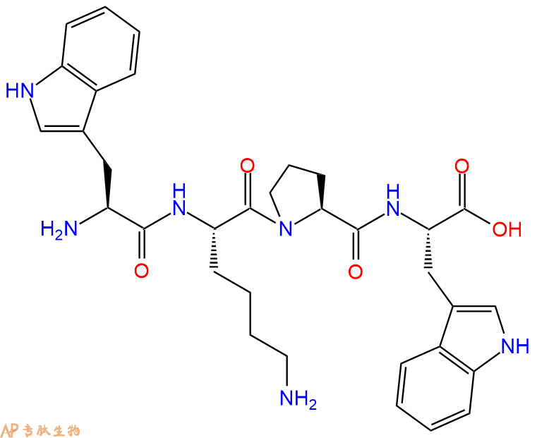 专肽生物产品H2N-Trp-Lys-Pro-Trp-OH
