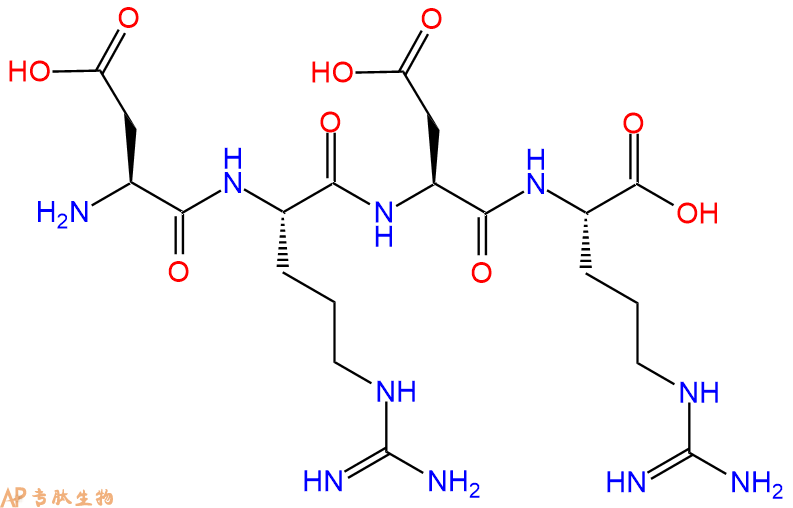 专肽生物产品H2N-Asp-Arg-Asp-Arg-OH