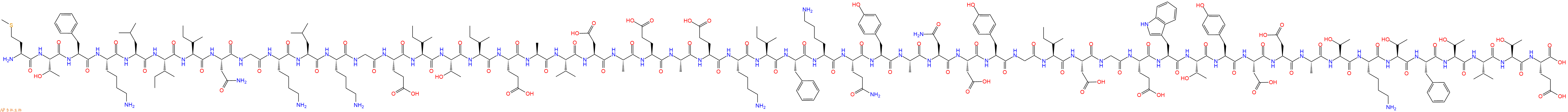 专肽生物产品H2N-Met-Thr-Phe-Lys-Leu-Ile-Ile-Asn-Gly-Lys-Leu-Lys-Gly-Glu-Ile-Thr-Ile-Glu-Ala-Val-Asp-Ala-Glu-Ala-Glu-Lys-Ile-Phe-Lys-Gln-Tyr-Ala-Asn-Asp-Tyr-Gly-Ile-Asp-Gly-Glu-Trp-Thr-Tyr-Asp-Asp-Ala-Thr-Lys-Thr-Phe-Thr-Val-Thr-Glu-OH