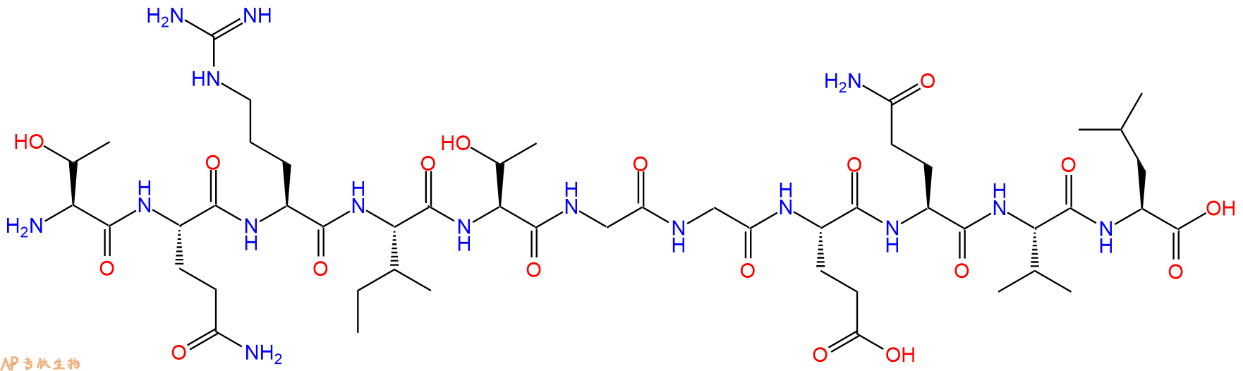 专肽生物产品H2N-Thr-Gln-Arg-Ile-Thr-Gly-Gly-Glu-Gln-Val-Leu-OH