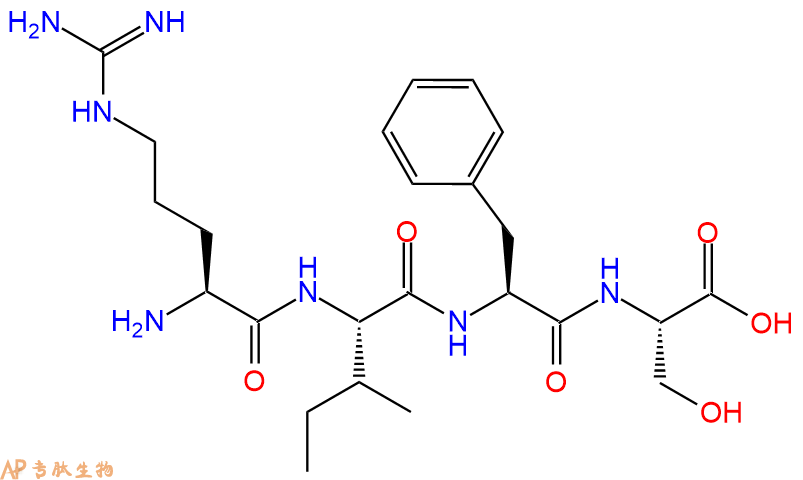 专肽生物产品H2N-Arg-Ile-Phe-Ser-OH