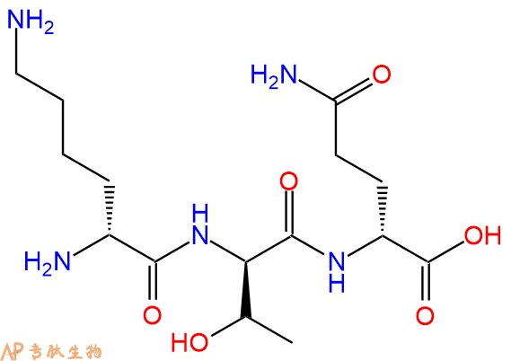 专肽生物产品H2N-DLys-DThr-DGln-OH