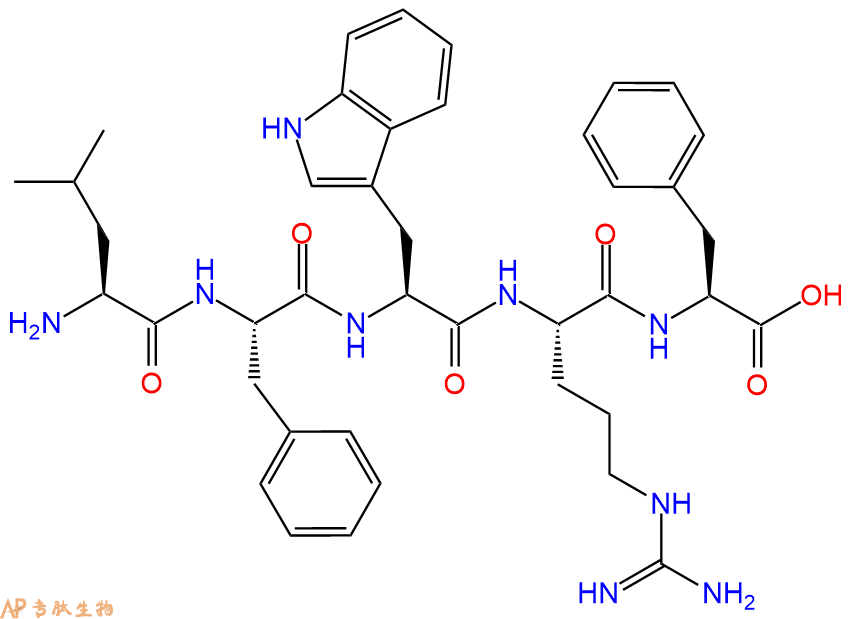 专肽生物产品H2N-Leu-Phe-Trp-Arg-Phe-OH