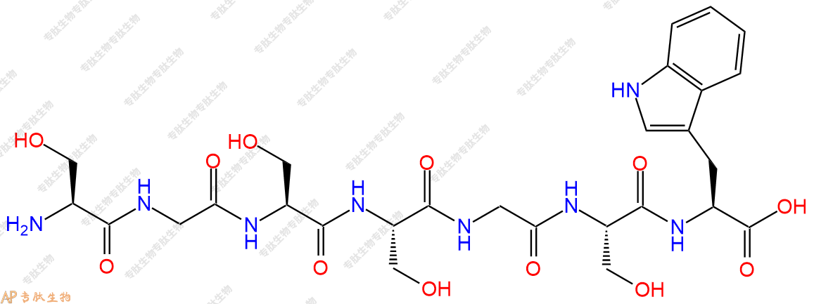 专肽生物产品H2N-Ser-Gly-Ser-Ser-Gly-Ser-Trp-OH