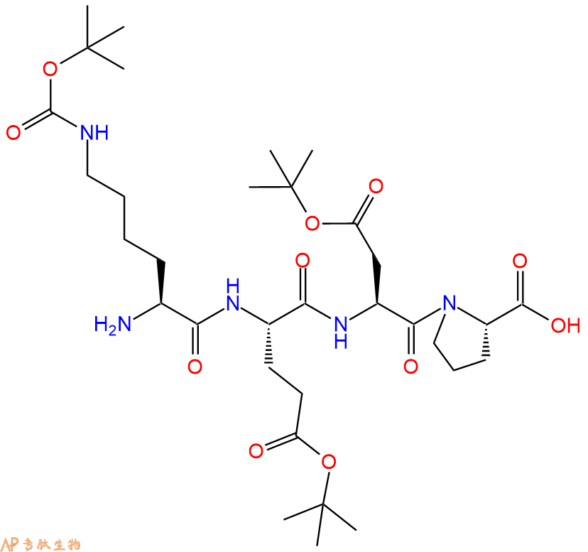 专肽生物产品H2N-Lys(Boc)-Glu(OtBu)-Asp(OtBu)-Pro-OH