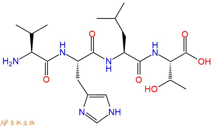 专肽生物产品H2N-Val-His-Leu-Thr-OH