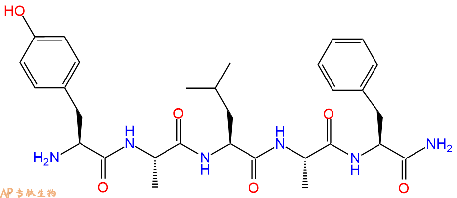 专肽生物产品H2N-Tyr-Ala-Leu-Ala-Phe-NH2