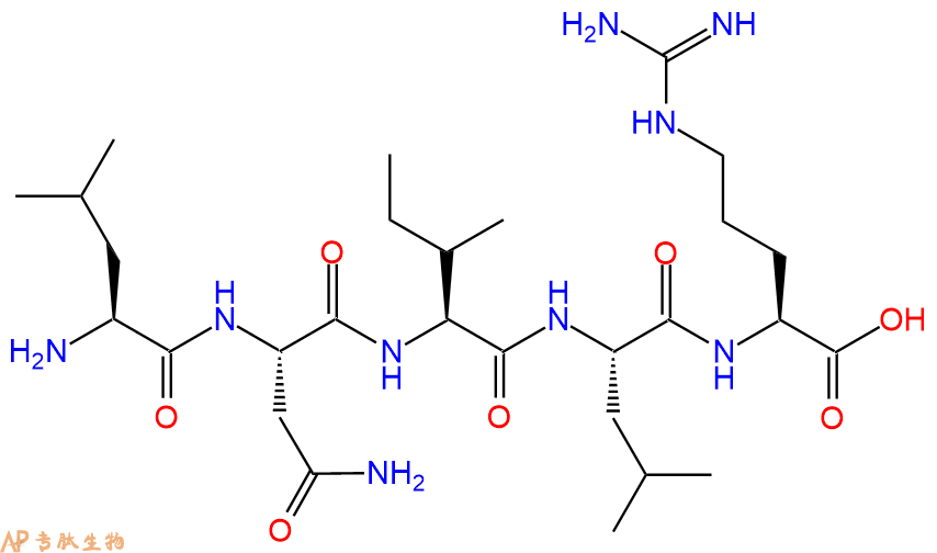专肽生物产品H2N-Leu-Asn-Ile-Leu-Arg-OH