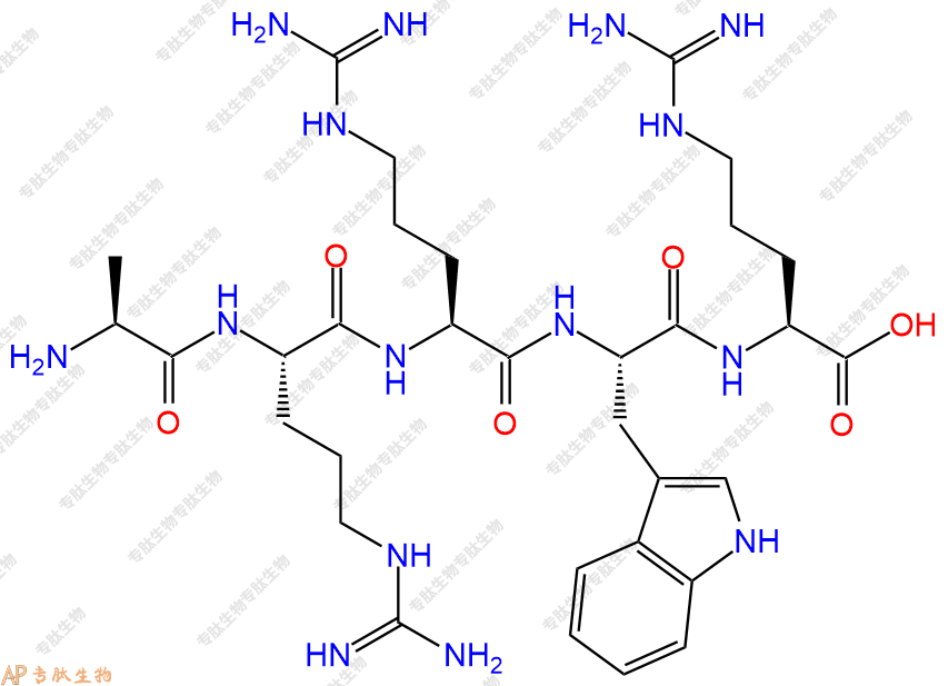 专肽生物产品H2N-Ala-Arg-Arg-Trp-Arg-OH