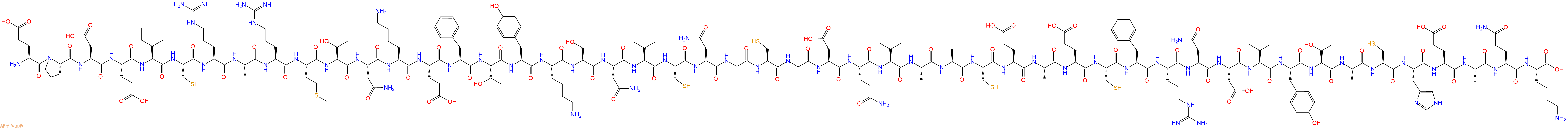专肽生物产品H2N-Glu-Pro-Asp-Glu-Ile-Cys-Arg-Ala-Arg-Met-Thr-Asn-Lys-Glu-Phe-Thr-Tyr-Lys-Ser-Asn-Val-Cys-Asn-Gly-Cys-Gly-Asp-Gln-Val-Ala-Ala-Cys-Glu-Ala-Glu-Cys-Phe-Arg-Asn-Asp-Val-Tyr-Thr-Ala-Cys-His-Glu-Ala-Gln-Lys-OH