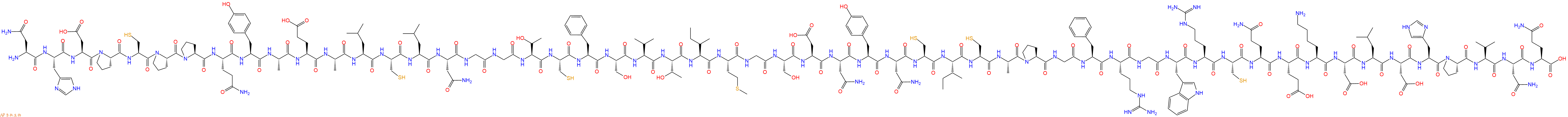 专肽生物产品H2N-Asn-His-Asp-Pro-Cys-Pro-Pro-Gln-Tyr-Ala-Glu-Ala-Leu-Cys-Leu-Asn-Gly-Gly-Thr-Cys-Phe-Ser-Val-Thr-Ile-Met-Gly-Ser-Asp-Asn-Tyr-Asn-Cys-Ile-Cys-Ala-Pro-Gly-Phe-Arg-Gly-Trp-Arg-Cys-Gln-Glu-Lys-Asp-Leu-Asp-His-Pro-Val-Asn-Gln-OH
