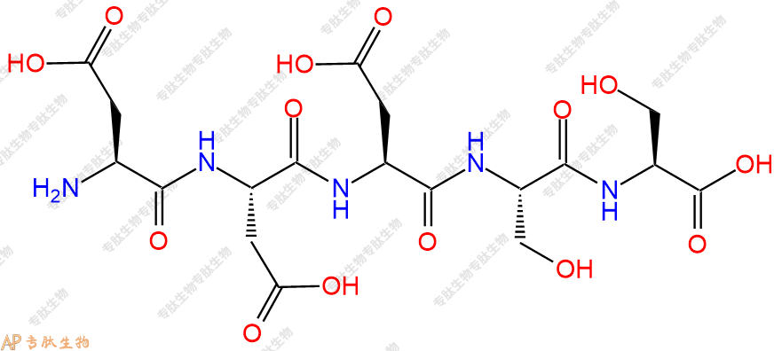 专肽生物产品H2N-Asp-Asp-Asp-Ser-Ser-OH