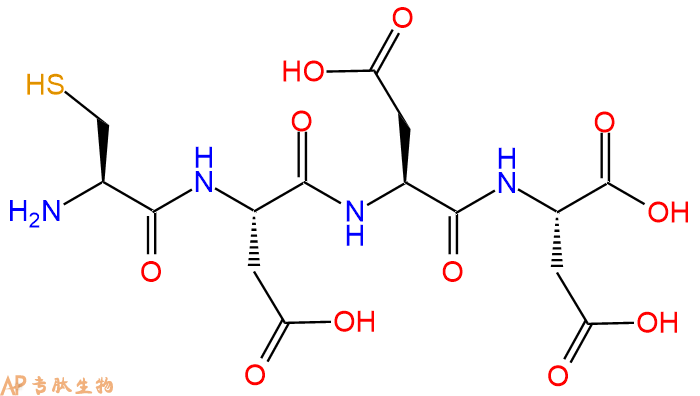 专肽生物产品H2N-Cys-Asp-Asp-Asp-OH
