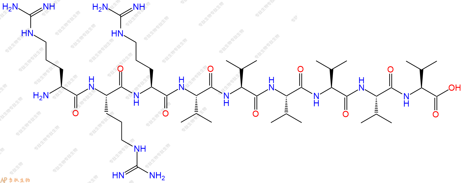 专肽生物产品H2N-Arg-Arg-Arg-Val-Val-Val-Val-Val-Val-OH
