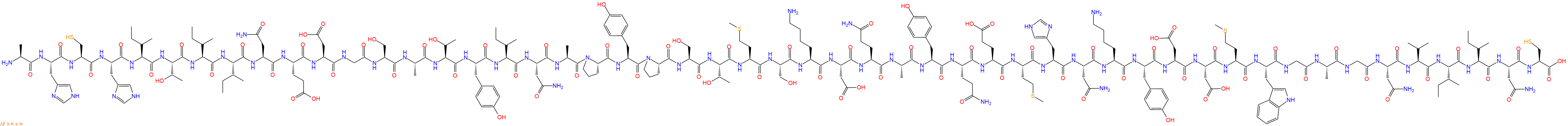 专肽生物产品H2N-Ala-His-Cys-His-Ile-Thr-Ile-Ile-Asn-Glu-Asp-Gly-Ser-Ala-Thr-Tyr-Ile-Asn-Ala-Pro-Tyr-Pro-Ser-Thr-Met-Ser-Lys-Asp-Gln-Ala-Tyr-Gln-Glu-Met-His-Asn-Lys-Tyr-Asp-Asp-Met-Trp-Gly-Ala-Gly-Asn-Val-Ile-Ile-Asn-Cys-OH