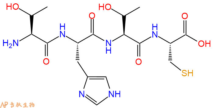 专肽生物产品H2N-Thr-His-Thr-Cys-OH