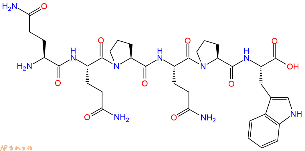 专肽生物产品H2N-Gln-Gln-Pro-Gln-Pro-Trp-OH