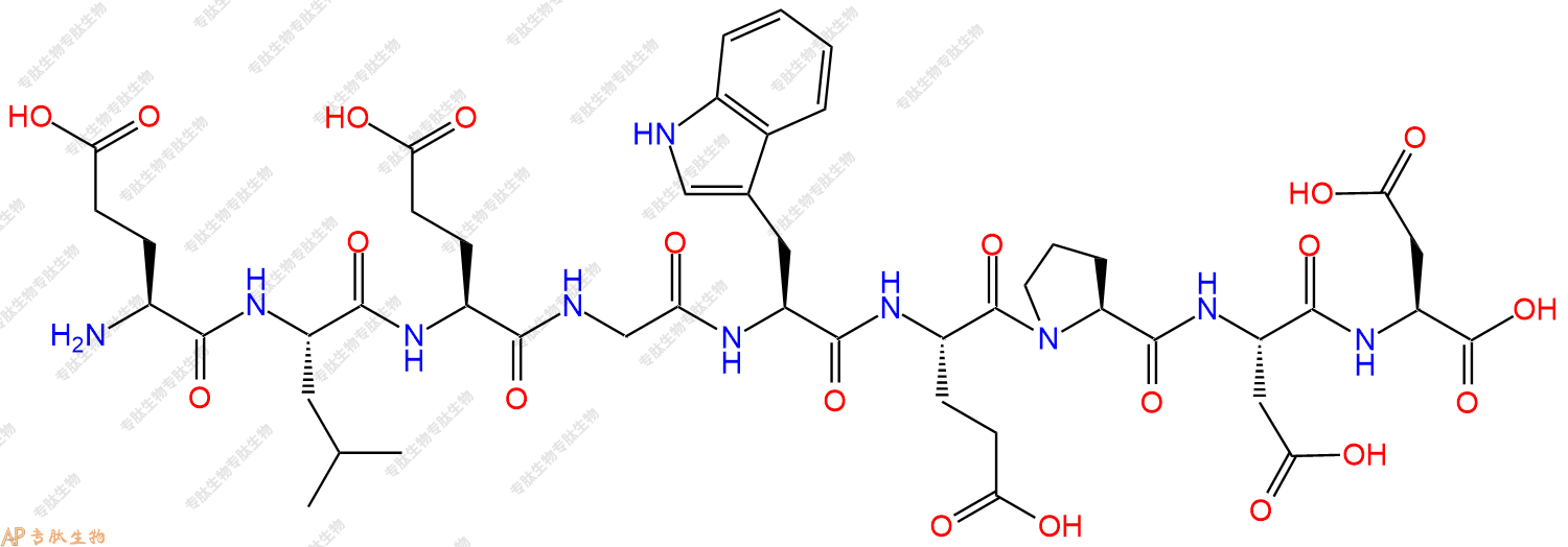 专肽生物产品H2N-Glu-Leu-Glu-Gly-Trp-Glu-Pro-Asp-Asp-OH
