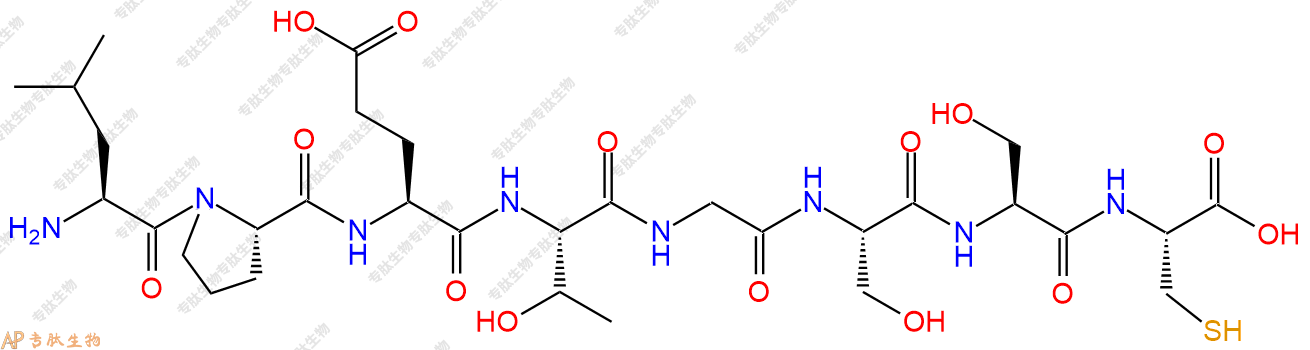 专肽生物产品H2N-Leu-Pro-Glu-Thr-Gly-Ser-Ser-Cys-OH