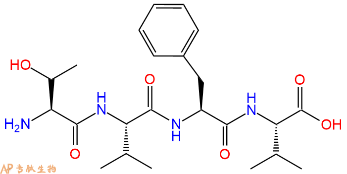 专肽生物产品H2N-Thr-Val-Phe-Val-OH