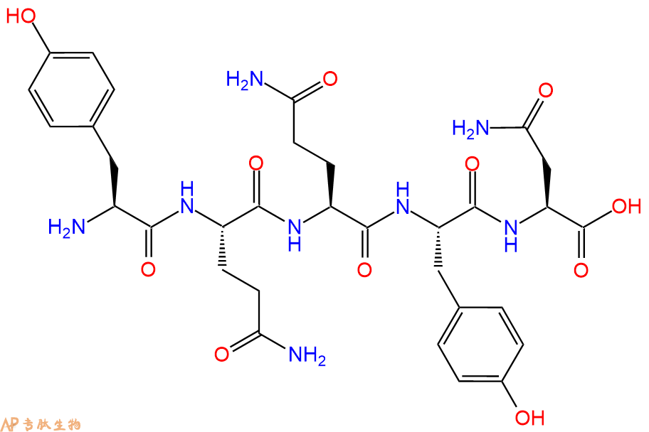 专肽生物产品H2N-Tyr-Gln-Gln-Tyr-Asn-OH