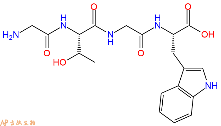 专肽生物产品H2N-Gly-Thr-Gly-Trp-OH