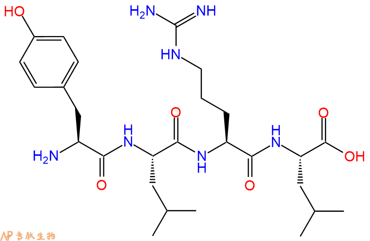 专肽生物产品H2N-Tyr-Leu-Arg-Leu-OH
