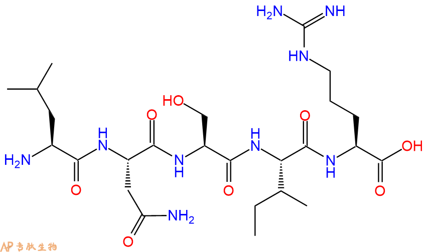 专肽生物产品H2N-Leu-Asn-Ser-Ile-Arg-OH
