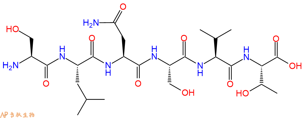 专肽生物产品H2N-Ser-Leu-Asn-Ser-Val-Thr-OH