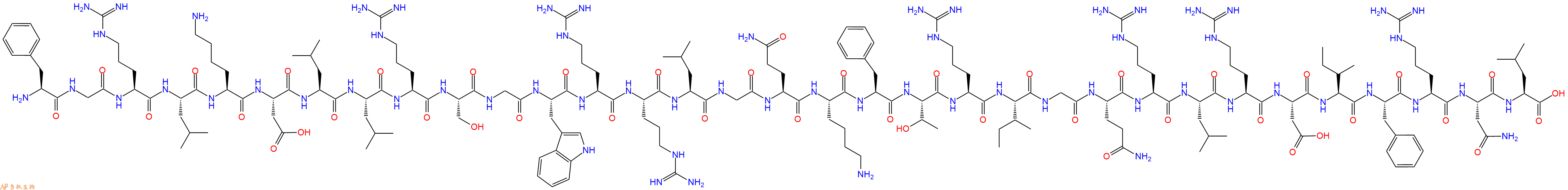 专肽生物产品H2N-Phe-Gly-Arg-Leu-Lys-Asp-Leu-Leu-Arg-Ser-Gly-Trp-Arg-Arg-Leu-Gly-Gln-Lys-Phe-Thr-Arg-Ile-Gly-Gln-Arg-Leu-Arg-Asp-Ile-Phe-Arg-Asn-Leu-OH