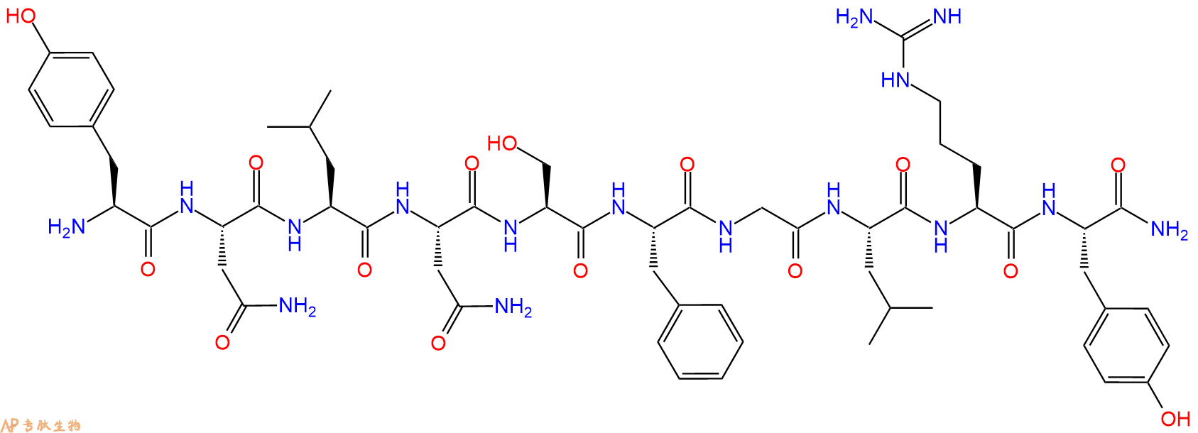 专肽生物产品吻素Kisspeptin-10, Kiss1 (fish)、Zebrafish Kisspeptin-1 1071873-79-4