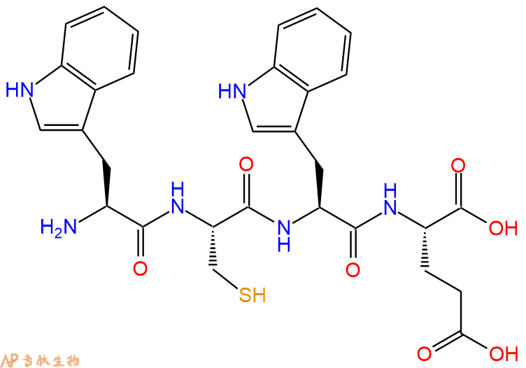 专肽生物产品H2N-Trp-Cys-Trp-Glu-OH