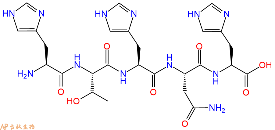 专肽生物产品H2N-His-Thr-His-Asn-His-OH