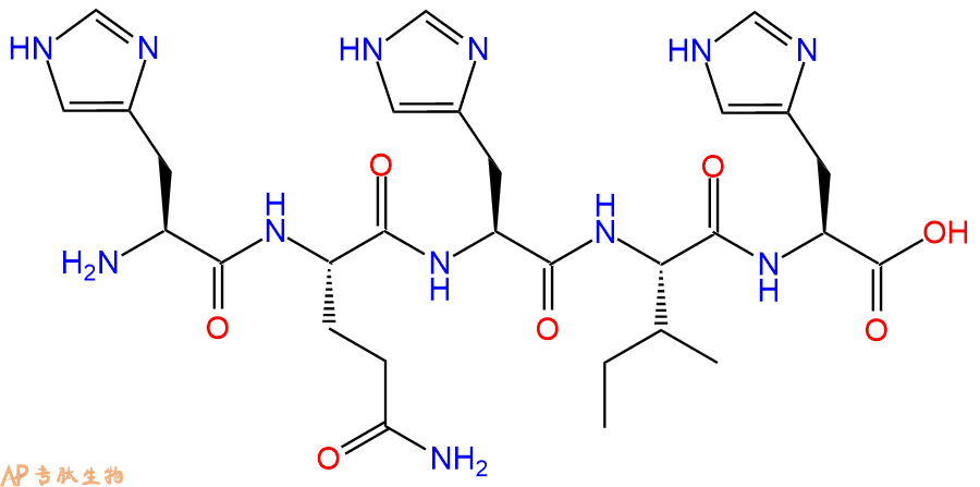 专肽生物产品H2N-His-Gln-His-Ile-His-OH