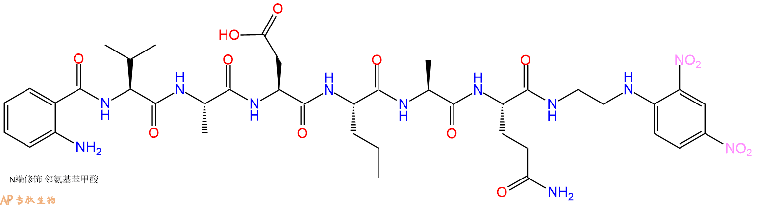 专肽生物产品Abz-Val-Ala-Asp-Nva-Ala-Gln-EDDnp