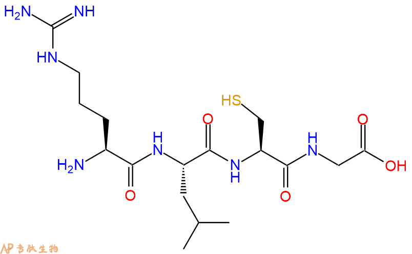 专肽生物产品H2N-Arg-Leu-Cys-Gly-OH