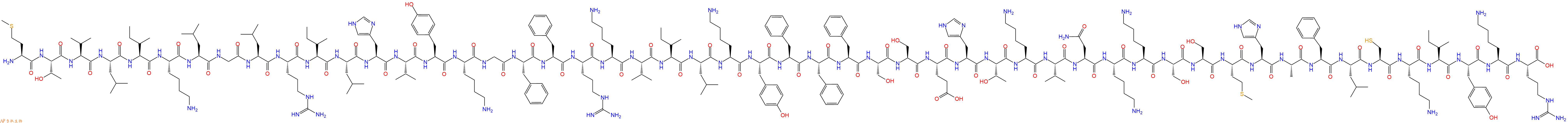 专肽生物产品H2N-Met-Thr-Val-Leu-Ile-Lys-Leu-Gly-Leu-Arg-Ile-Leu-His-Val-Tyr-Lys-Gly-Phe-Phe-Arg-Lys-Val-Ile-Leu-Lys-Tyr-Phe-Phe-Phe-Ser-Ser-Glu-His-Thr-Lys-Val-Asn-Lys-Lys-Ser-Ser-Met-His-Ala-Phe-Leu-Cys-Lys-Ile-Tyr-Lys-Arg-OH