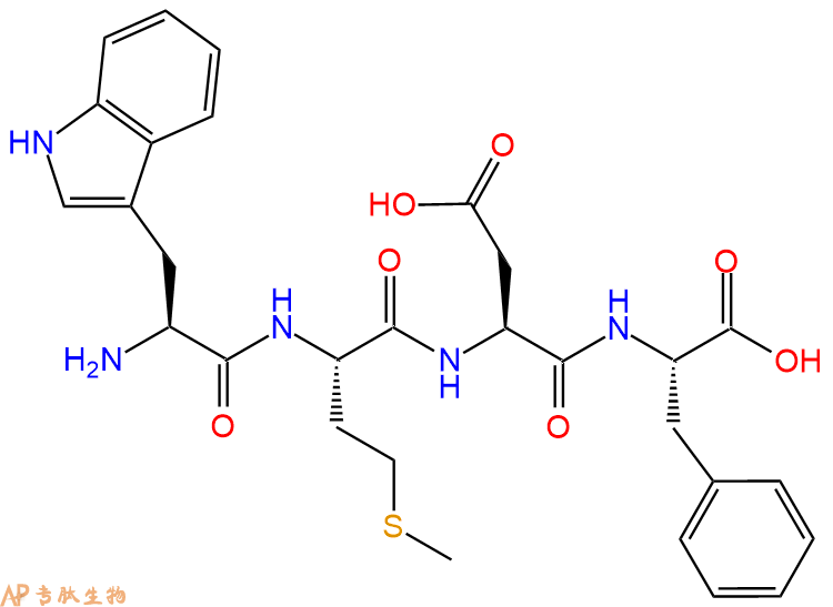 专肽生物产品H2N-Trp-Met-Asp-Phe-OH