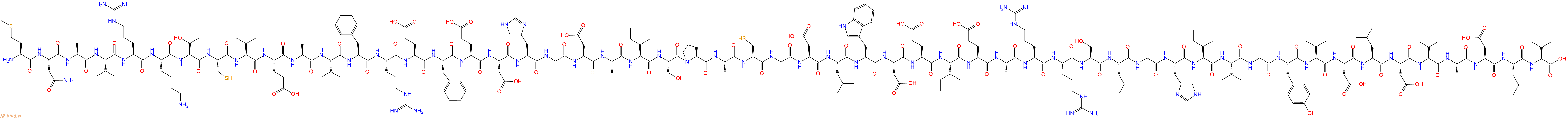 专肽生物产品H2N-Met-Asn-Ala-Ile-Arg-Lys-Thr-Cys-Val-Glu-Ala-Ile-Phe-Arg-Glu-Phe-Glu-Asp-His-Gly-Asp-Ala-Ile-Ser-Pro-Ala-Cys-Gly-Asp-Leu-Trp-Asp-Glu-Ile-Glu-Ala-Arg-Arg-Ser-Leu-Gly-His-Ile-Val-Gly-Tyr-Val-Asp-Leu-Asp-Val-Ala-Asp-Leu-Val-OH