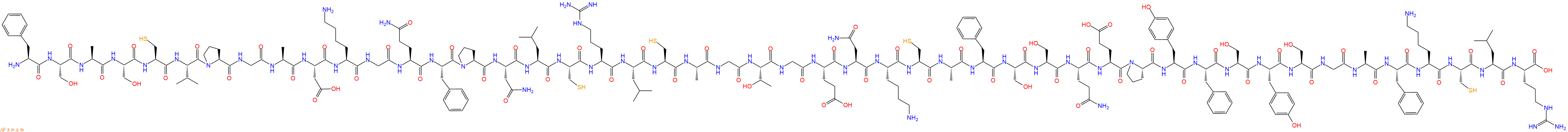 专肽生物产品H2N-Phe-Ser-Ala-Ser-Cys-Val-Pro-Gly-Ala-Asp-Lys-Gly-Gln-Phe-Pro-Asn-Leu-Cys-Arg-Leu-Cys-Ala-Gly-Thr-Gly-Glu-Asn-Lys-Cys-Ala-Phe-Ser-Ser-Gln-Glu-Pro-Tyr-Phe-Ser-Tyr-Ser-Gly-Ala-Phe-Lys-Cys-Leu-Arg-OH