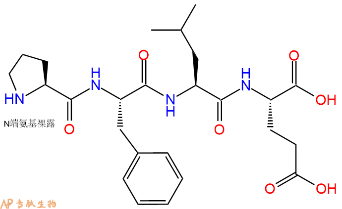 专肽生物产品H2N-Pro-Phe-Leu-Glu-OH