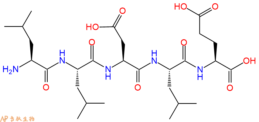 专肽生物产品H2N-Leu-Leu-Asp-Leu-Glu-OH